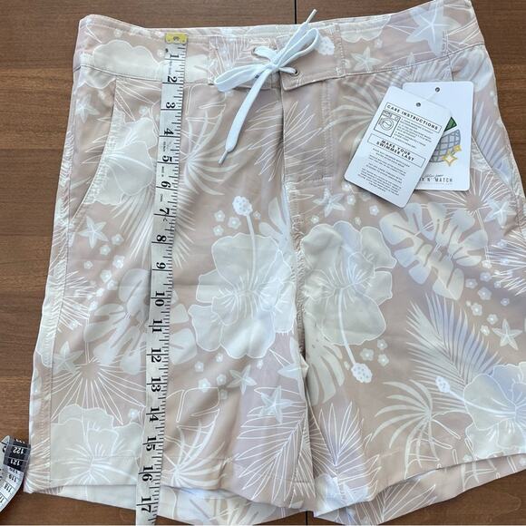 Kortni Jeane | NWT Men’s Hawaiian Floral Hibiscus Board Shorts Swim Trunks Beach - Picture 4 of 6